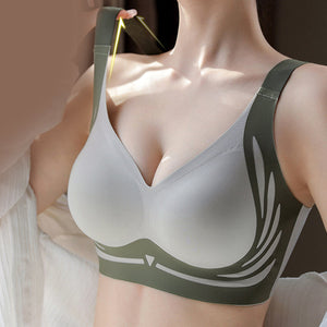 Sutiã push-up anti-flacidez sem fio com elevação