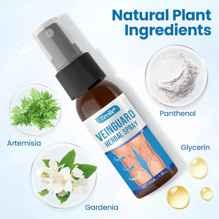 Spray de ervas Timilk® VeinGuard - ✅ Clinicamente comprovado que elimina varizes em apenas 7 dias!