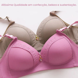 Sutiã Reforçado Sem Aro Malibu Plus - Pague 1 Leve 2