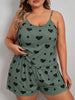 Pijama Plus Size Feminino Regatinha de Coração