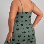 Pijama Plus Size Feminino Regatinha de Coração