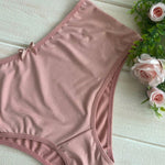 Kit 10 Calcinhas Plus Size Cintura Alta Lateral Larga