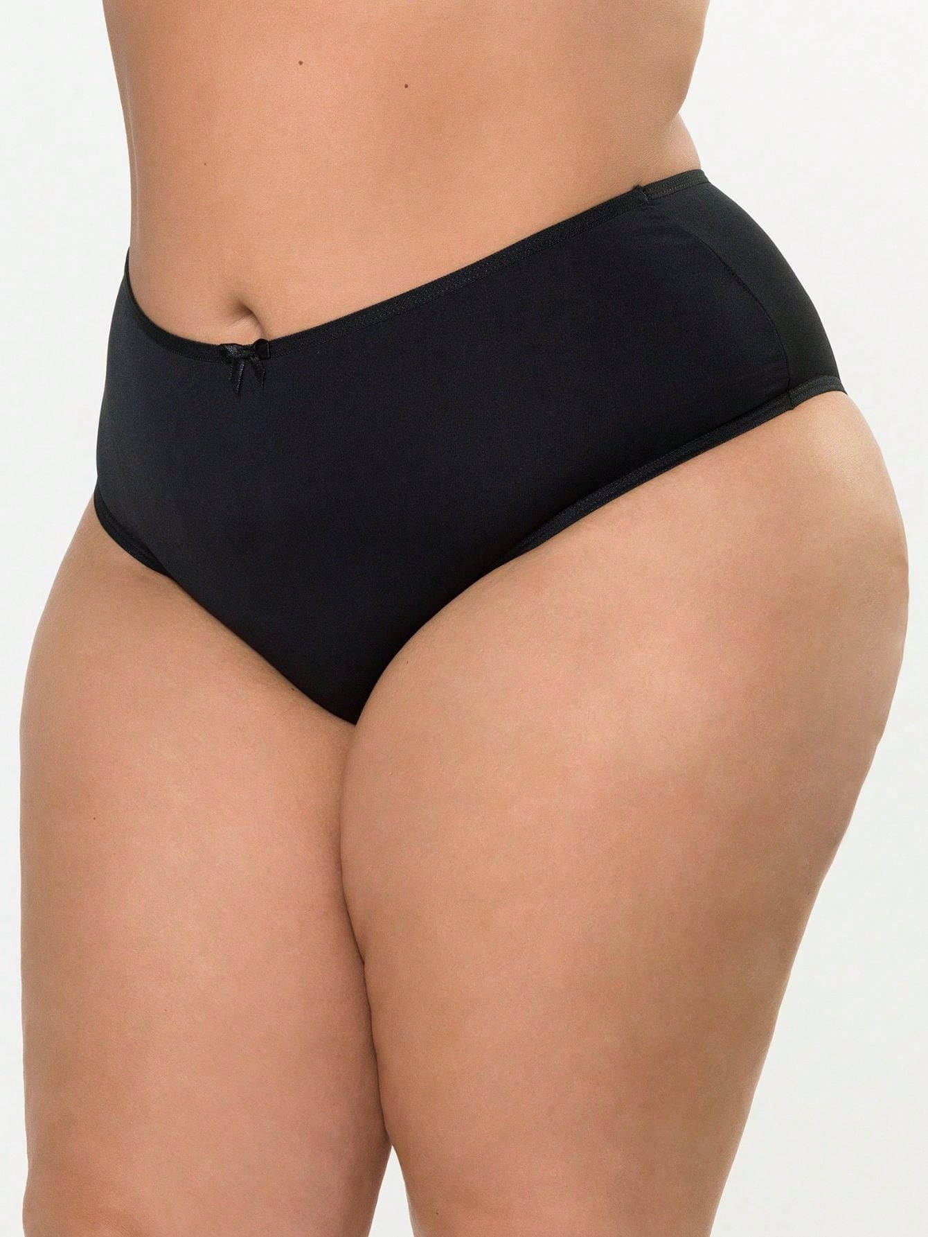 Kit 10 Calcinhas Plus Size Cintura Alta Lateral Larga