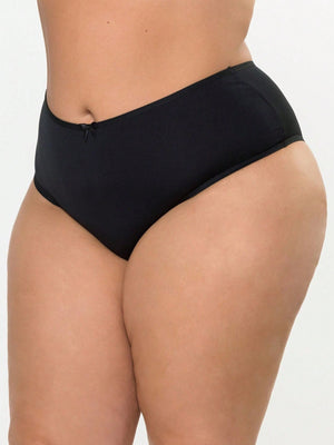 Kit 10 Calcinhas Plus Size Cintura Alta Lateral Larga