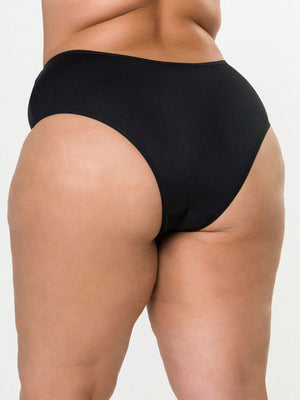 Kit 10 Calcinhas Plus Size Cintura Alta Lateral Larga