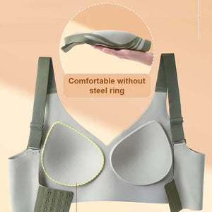 Sutiã push-up anti-flacidez sem fio com elevação