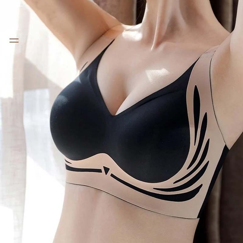 Sutiã push-up anti-flacidez sem fio com elevação