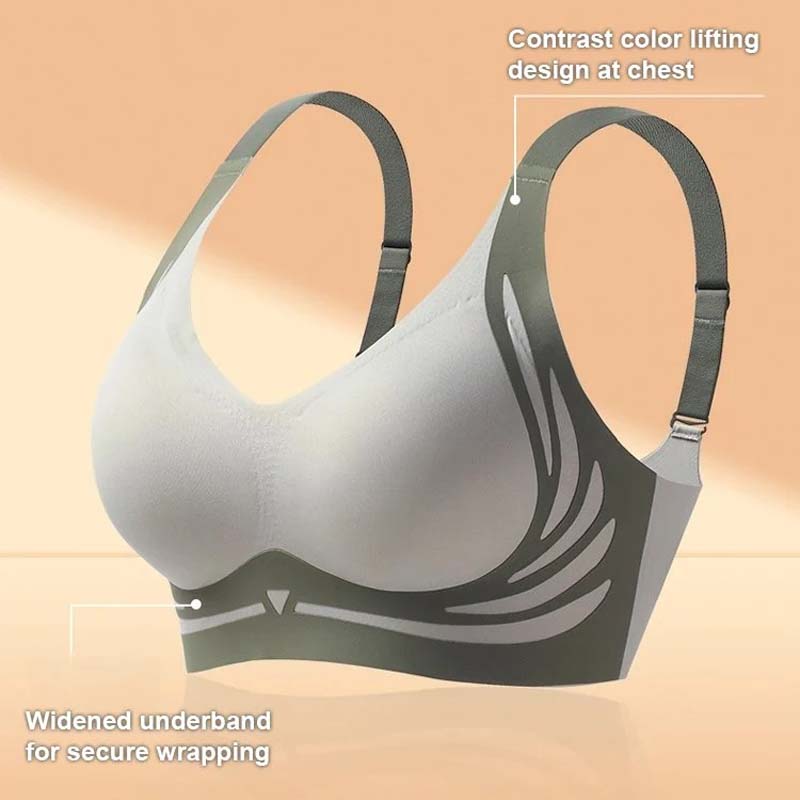 Sutiã push-up anti-flacidez sem fio com elevação