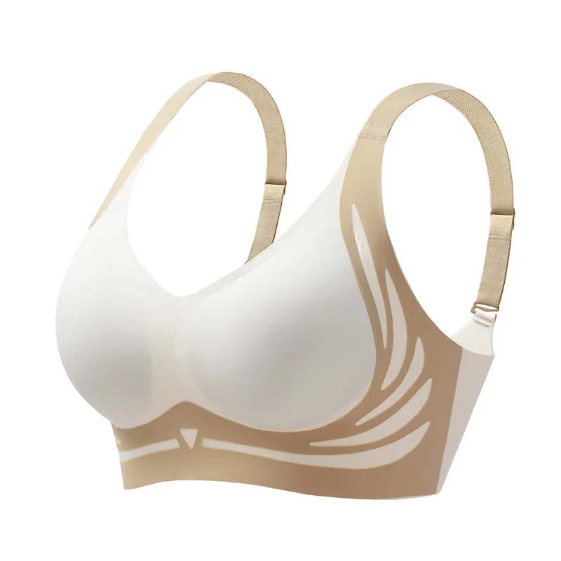 Sutiã push-up anti-flacidez sem fio com elevação