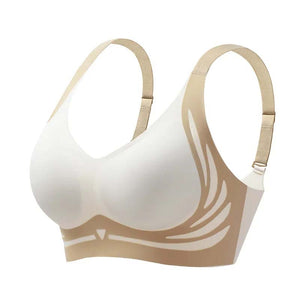Sutiã push-up anti-flacidez sem fio com elevação