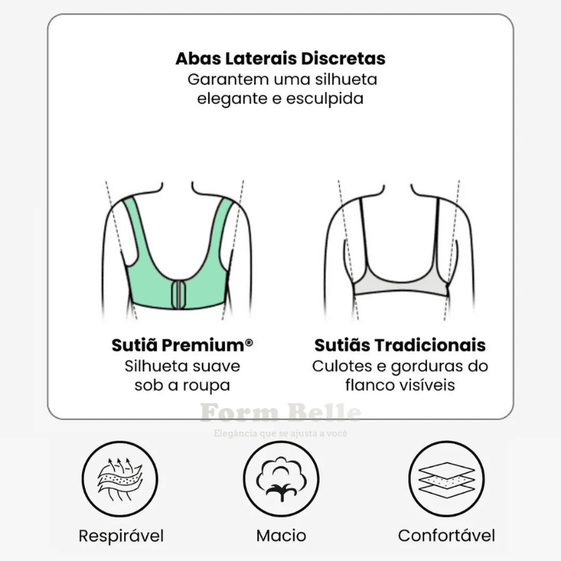 Sutiã Modelador Lux Comfort Sem Costura - Sustentação e Conforto [COMPRE 1 LEVE 2] + BRINDES
