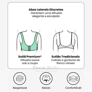 Sutiã Modelador Lux Comfort Sem Costura - Sustentação e Conforto [COMPRE 1 LEVE 2] + BRINDES