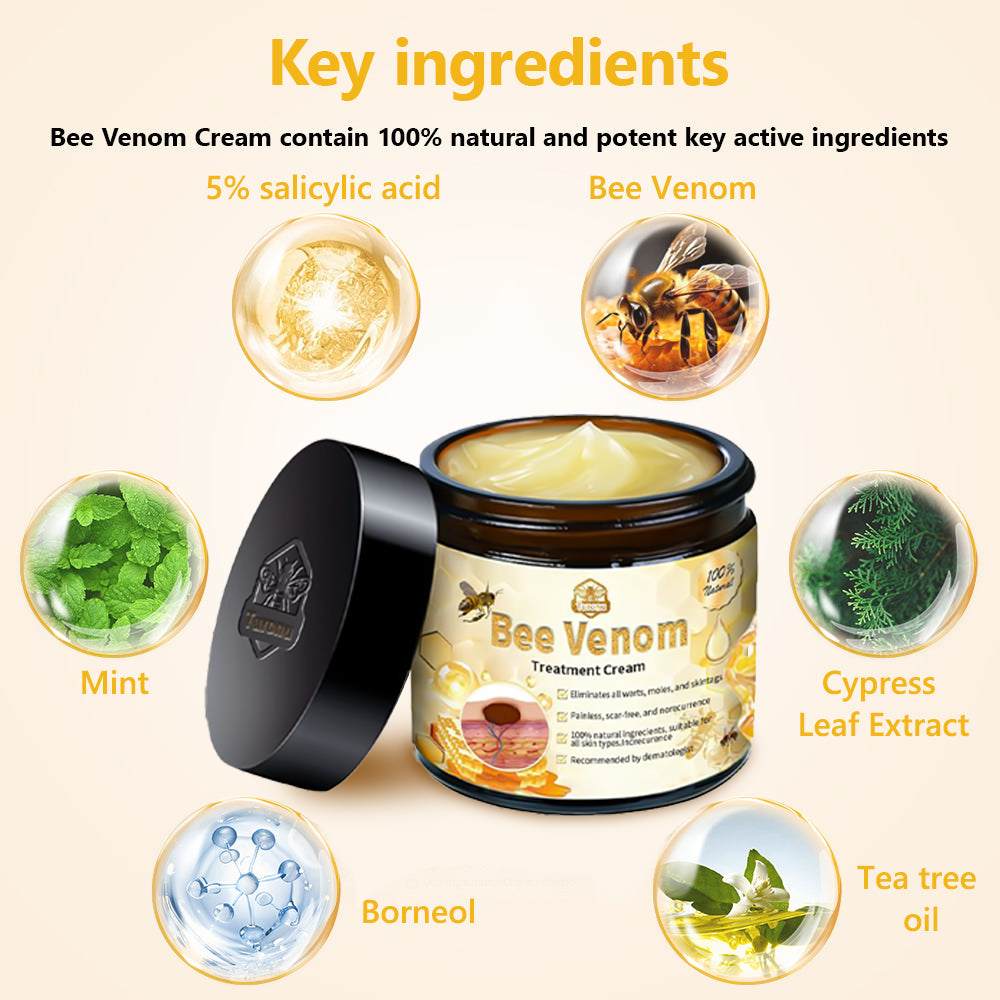 BSWELL™ Bee Venom Creme de tratamento para pele. PROMOÇÃO  - 4 Potes (Compre 2 Leve 4 )