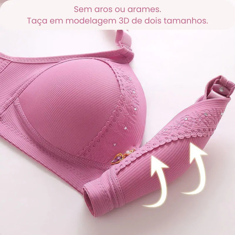 Sutiã Reforçado Sem Aro Malibu Plus - Pague 1 Leve 2