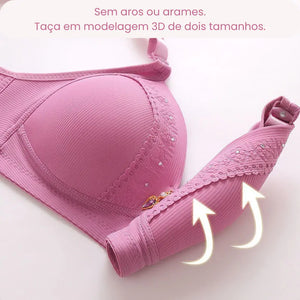 Sutiã Reforçado Sem Aro Malibu Plus - Pague 1 Leve 2