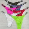 Kit 7 Calcinhas Love com strass calcinha sexy Roupa interior feminina