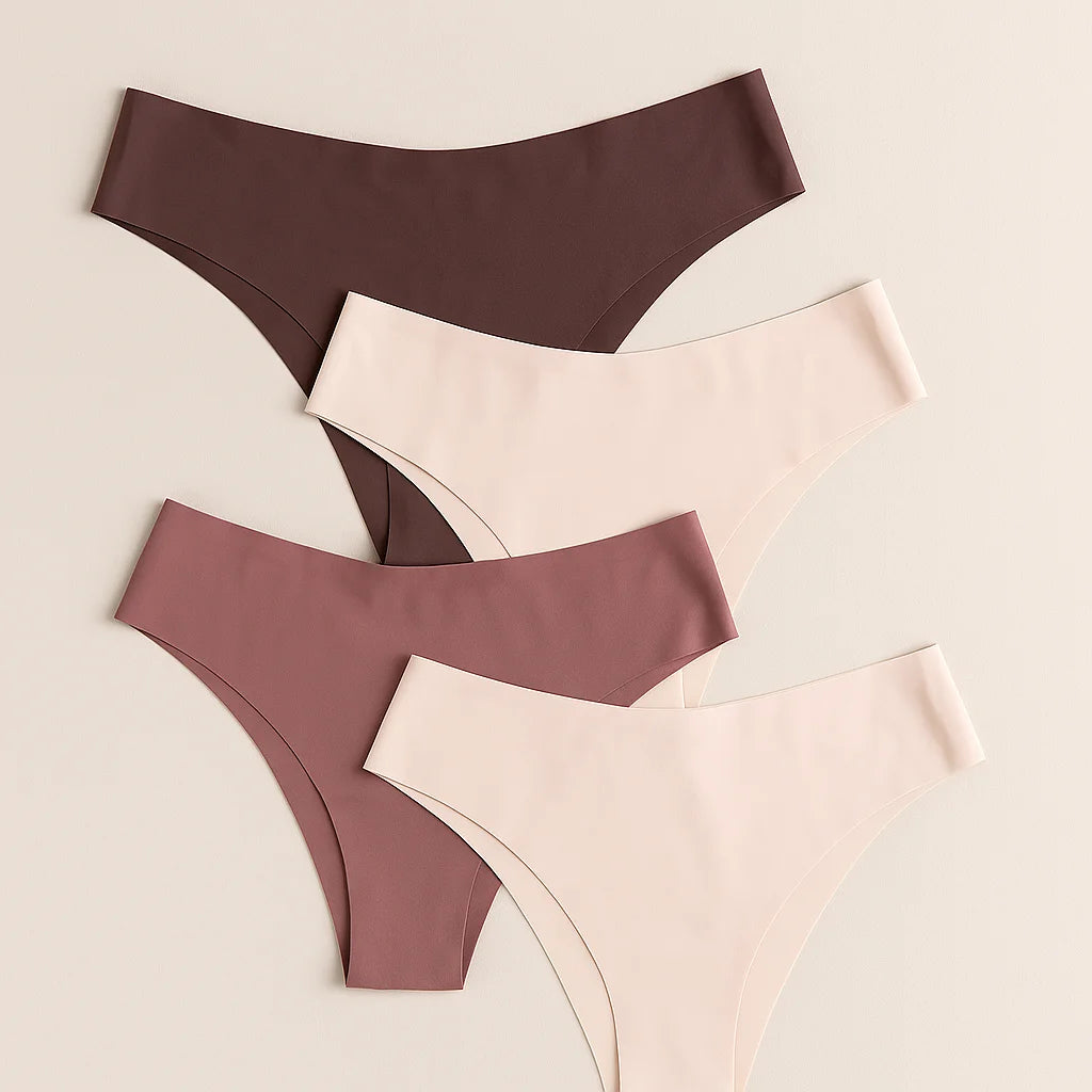 Kit 10 Calcinhas Tanga sem Costura corte a laser feminina