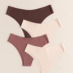 Kit 10 Calcinhas Tanga sem Costura corte a laser feminina