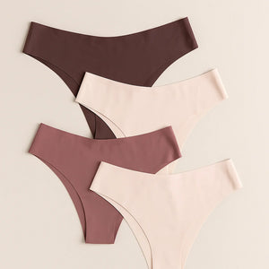 Kit 10 Calcinhas Tanga sem Costura corte a laser feminina