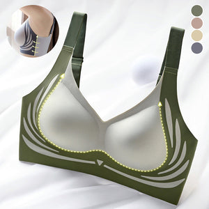Sutiã push-up anti-flacidez sem fio com elevação
