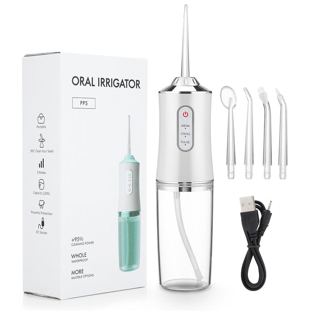 Irrigador Oral para Limpeza Bucal Recarregável - CleanJet