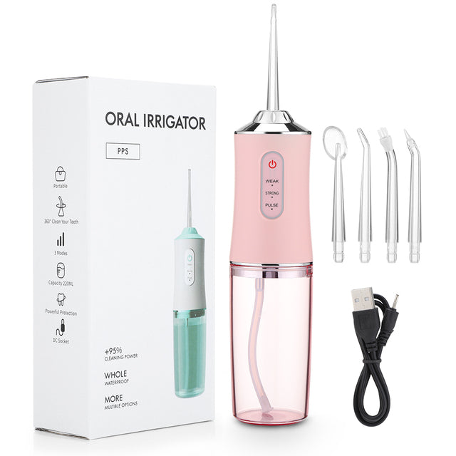 Irrigador Oral para Limpeza Bucal Recarregável - CleanJet