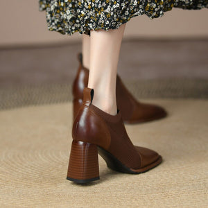 Kansas Sapato Feminino Tricô com Salto