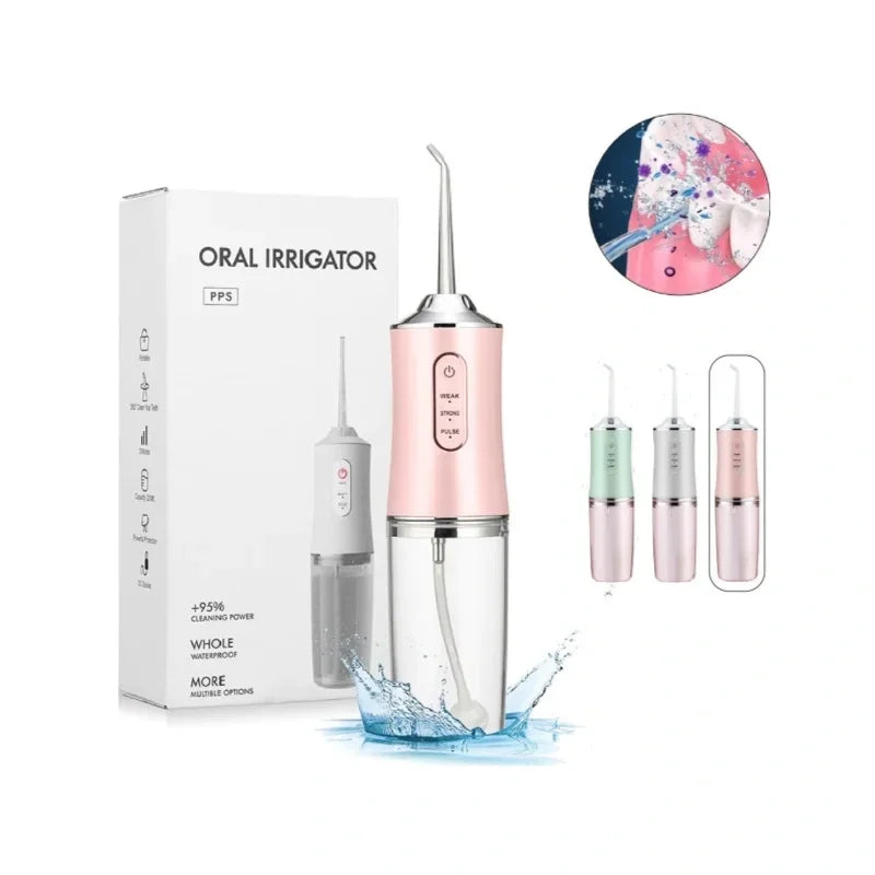 Irrigador Oral para Limpeza Bucal Recarregável - CleanJet