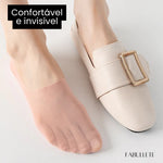 Meias Invisíveis com Silicone Fabullete – Kit 5 Pares
