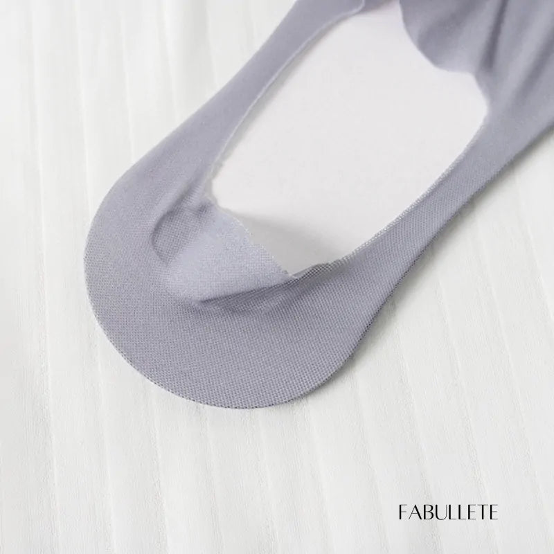 Meias Invisíveis com Silicone Fabullete – Kit 5 Pares