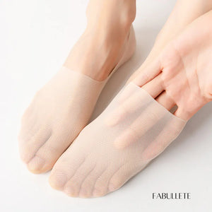 Meias Invisíveis com Silicone Fabullete – Kit 5 Pares