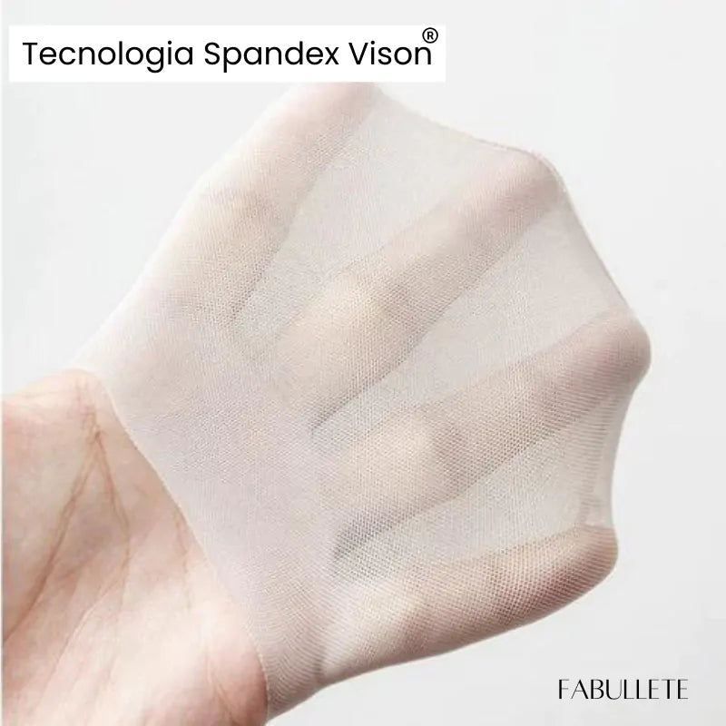 Meias Invisíveis com Silicone Fabullete – Kit 5 Pares