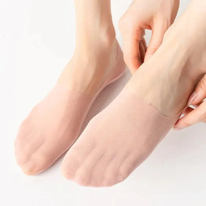Meias Invisíveis com Silicone Fabullete – Kit 5 Pares
