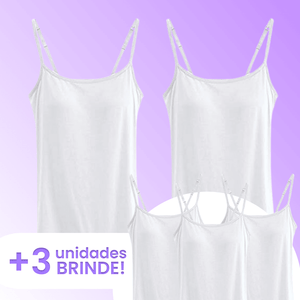Camiseta Comfort™ - Sutiã Embutido e Tecido Respirável PROMOÇÃO  - ( LEVE 5 e PAGUE 2 )