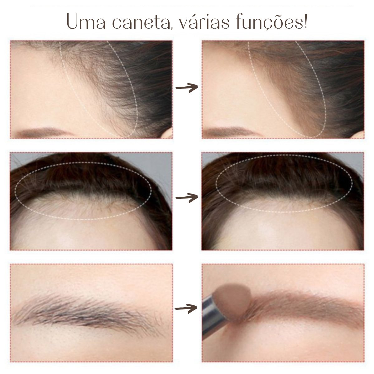 Caneta Corretiva Para Pelos e Cabelo - Caneta Mágica
