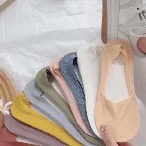 Meias Invisíveis com Silicone Fabullete – Kit 5 Pares