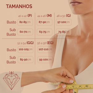 Sutiã Top Corretor Postural - Comfort Push Up!